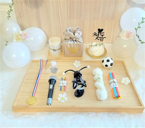 Korean Dohl Table Party Set For 1st Birthday Doljabi Kit Dohl Cake