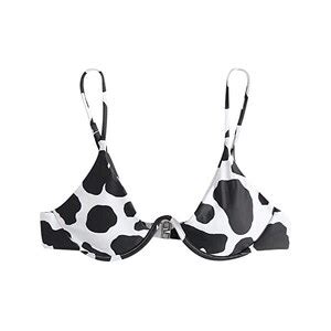 Generico Costume Da Bagno Bambina Anno Fasciatura Donna Stampa Push Up Bikini Brasiliano