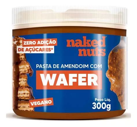 Pasta De Amendoim Wafer De Chocolate Naked Nuts g Frete grátis