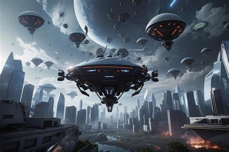 Premium Ai Image Vr Alien Invasion