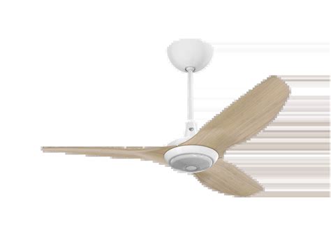 Big Ass Fans Haiku Gen White Indoor Ceiling Fan With Natural Bamboo Blades And LED Light