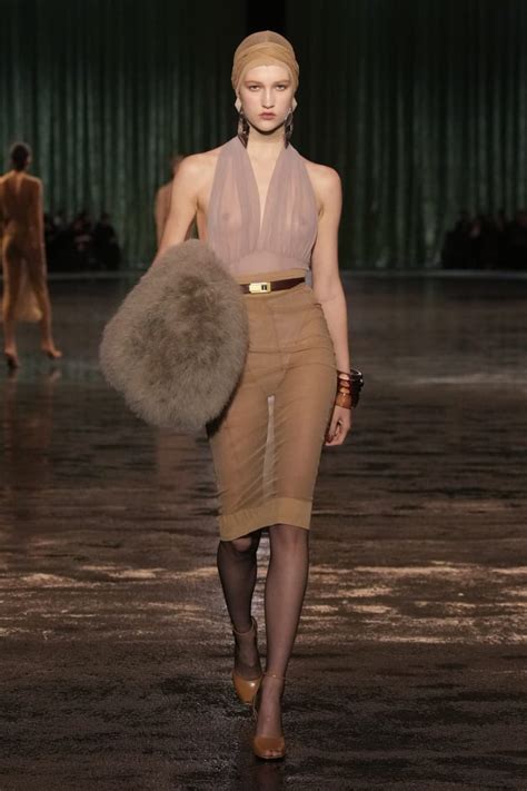 Saint Laurent Leans Fully Into Naked Dressing For Fall 2024 Fashionista