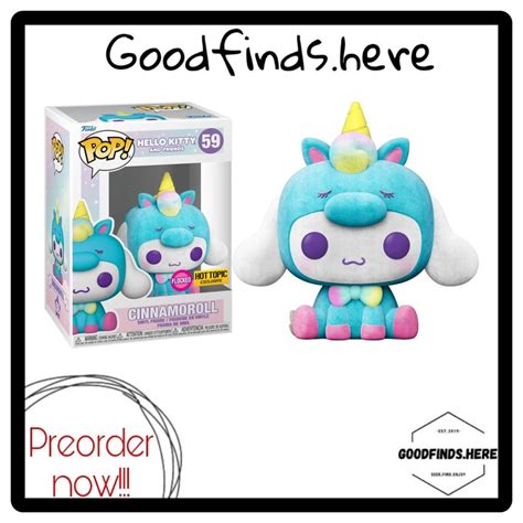 Funko Cinnamoroll Flocked Hot Topic Exclusive Preorder Hobbies And Toys