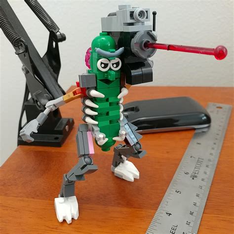 Rick And Morty Rick Ornichon Pickle Rick Hellobricks