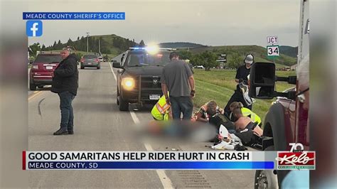 Good Samaritans Help With Motorcycle Crash Youtube