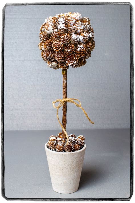 Items Similar To Adorable Pine Cone Tree In Clay Pot On Etsy