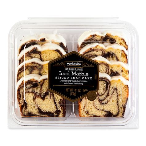 Marketside Iced Marble Whole Sliced Loaf Cake 14 1 Oz 8 Count