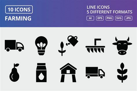 Vector Farming Icon Set (2683712)