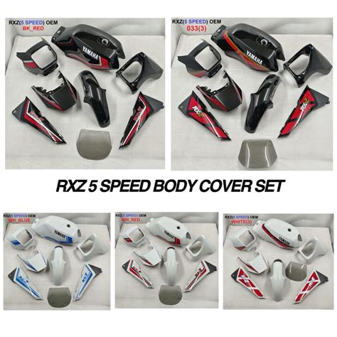 Yamaha Rxz 5 Speed Body Cover Set Sticker Tanam Oem Rxz 5 Speed