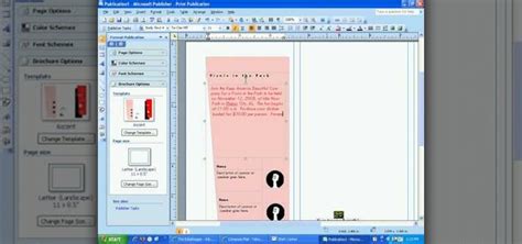How To Create A Brochure In Publisher 2007 Microsoft Office