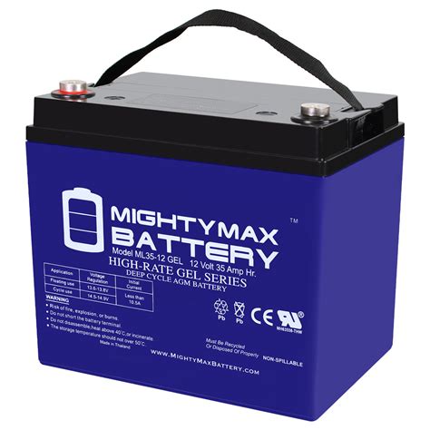 12v 35ah Gel Battery For Electric Mobility Scooters Little Rascal Mightymaxbattery