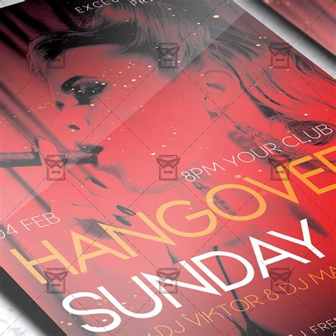 Hangover Sunday Flyer Club Psd Template Exclusiveflyer