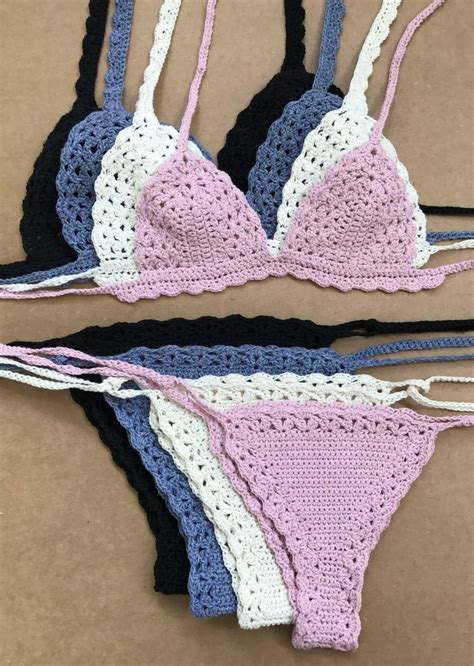Crochet Bikini Pattern Crochet Lace Bralette Set Lingerie Etsy Artofit