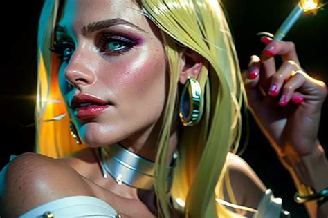 Very Pretty Woman With Long Blonde Hair And Green Eyes And S Ai Art By Faustwriter