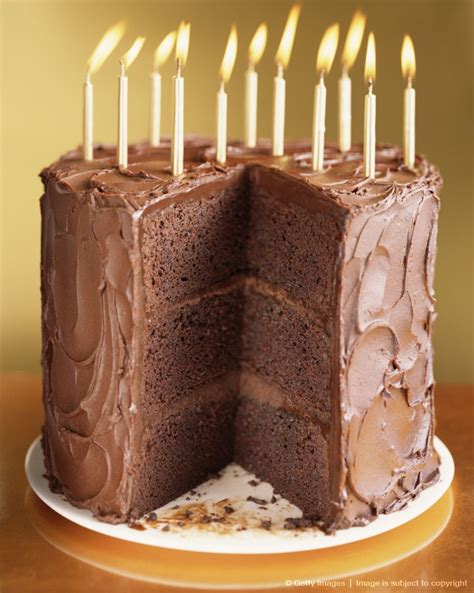 Chocolate cake with birthday candles | Torte