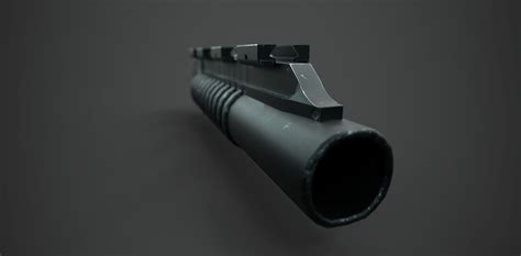 3d Model M203 Barrel Grenade Launcher Vr Ar Low Poly Cgtrader