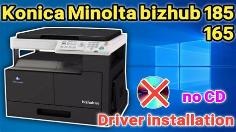 install konica bizhub  printer driver