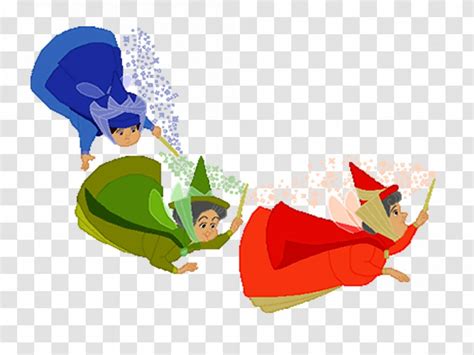 Princess Aurora Flora Fauna And Merryweather Maleficent Sleeping