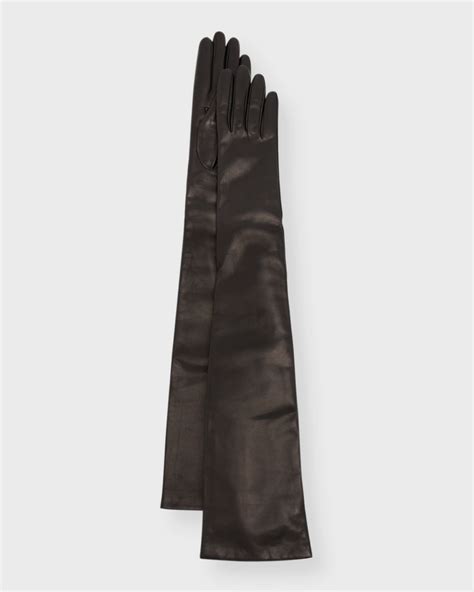 Portolano Opera Cashmere Lined Leather Gloves Neiman Marcus