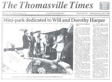 Thomasville Black History Digital Collection — Davidson County