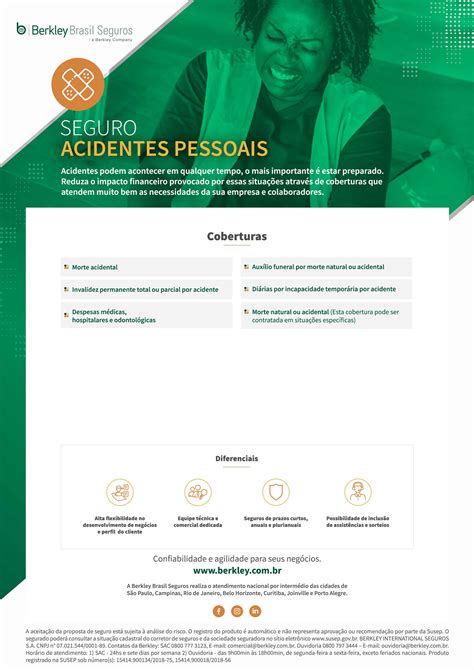 Acidentes Pessoais Berkley Brasil Seguros