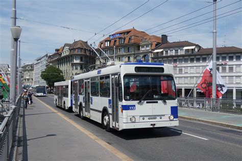 Лозанна, NAW/Lauber/BBC-SAAS 91T № 772 — Фото — Городской электротранспорт