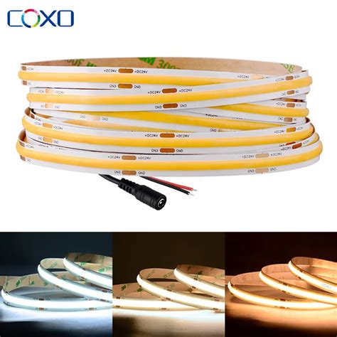 Bande Lumineuse Led Fcob Cob Haute Densit Ruban Flexible Gible