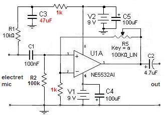 Ne5532 Preamplifier Schematic