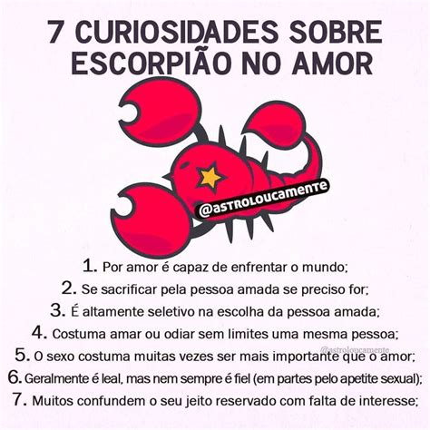 Pin Em Astrologia ♓ Sobre Escorpião Escorpião No Amor Signos Amor