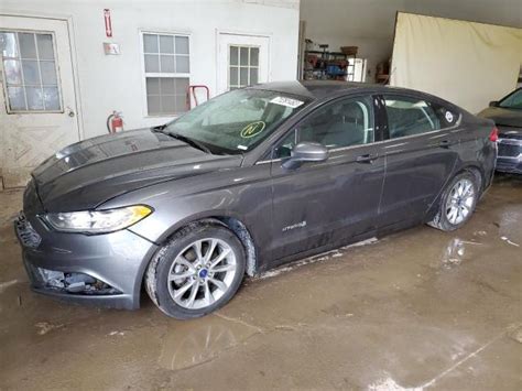 2017 Ford Fusion Se Hybrid For Sale Mi Flint Wed Nov 15 2023 Used And Repairable Salvage