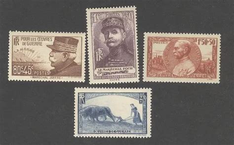 Timbres Neufs Sans Charni Re N Oeuvres De Guerre