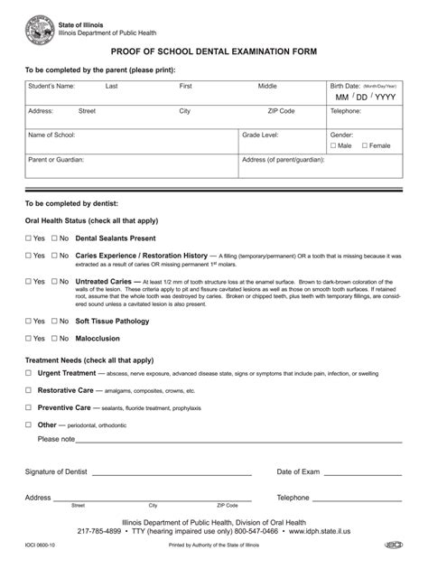 State Of Illinois School Physical Form Fill Out And Sign Online Dochub