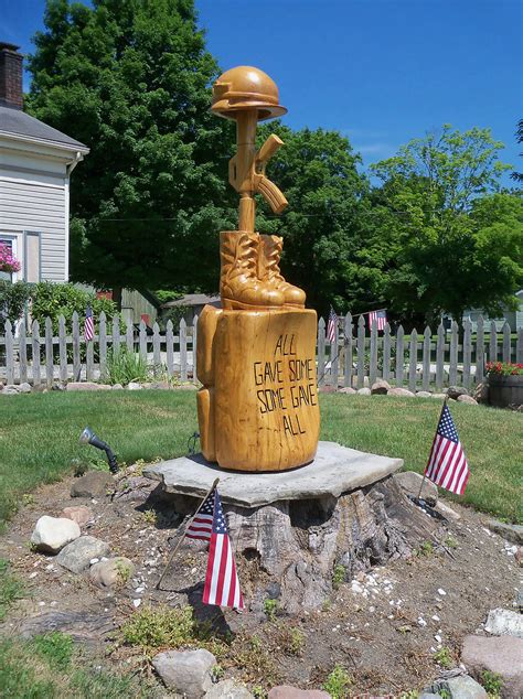 OH Rock Creek Memorial Wood Carved Memorial In Rock Cree Flickr