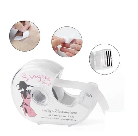 Clear Fabric Double Sided Clothing Tape With Dispenser Lingerie Tape Fashion Tape And Double
