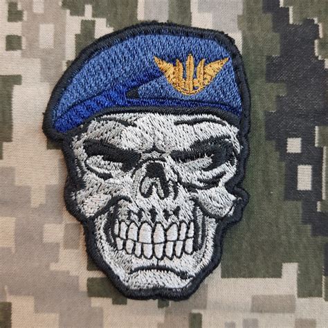 Нашивка Череп в береті ВПС