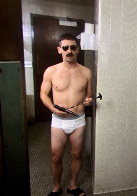Hanes tighty whities in Reno 911 (Robert Ben Garant as Deputy Travis Jr