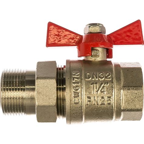 Шаровой кран с полусгоном 1-1/4 вн.-нар. Valtec BASE VT.227.N.07 ...