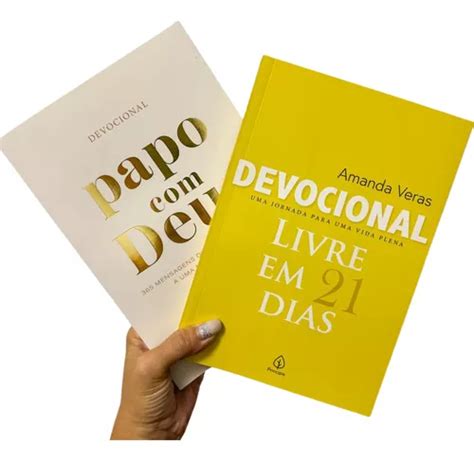 Livros Para Fazer Devocional - Kit Devocional 2 Livros - Papo Com Deus - Devocional Livre Em 21 Dias ...