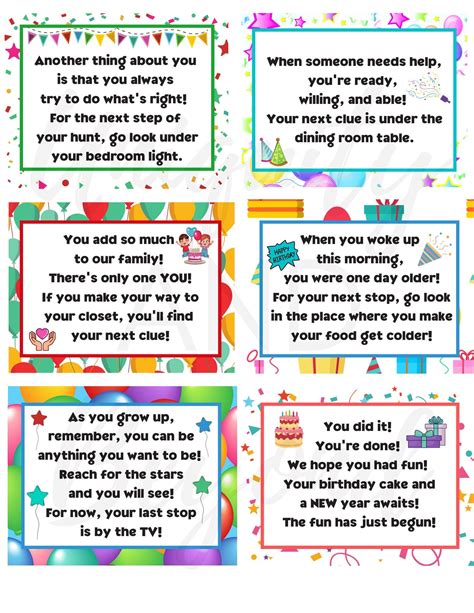 Birthday scavenger hunt birthday treasure hunt kids birthday games kids