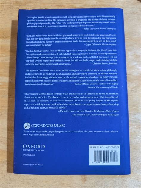 Naked Voice A Wholistic Approach To Singing By W Stephen Smith 2007
