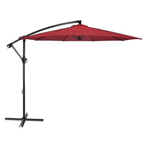 Sunrinx Ft Steel Cantilever Offset Outdoor Patio Umbrella With