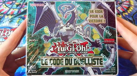 Yu Gi Oh Ouverture BOÎTE de BOOSTERS Le Code du Duelliste