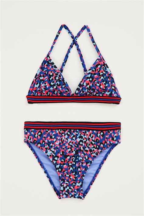 M Dchen Bikini Mit Muster Wefashion