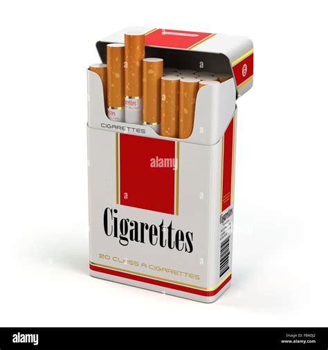 cigarette pack  white isolated background  stock photo alamy