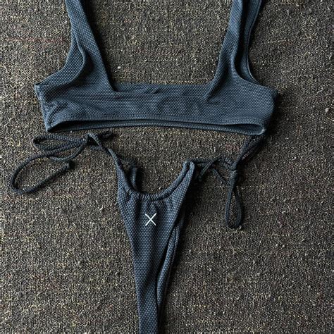 Black Boutine LA Bikini Set Size Small But Also Depop
