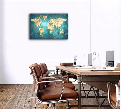 Mapas Del Mundo Para Pared Pster De Mapa Del Mundo Decorac En Venta