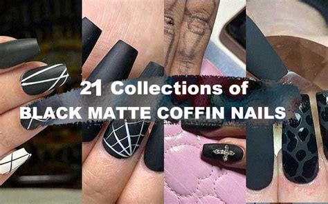 Dare to Be Bold: 21 Bewitching Black Matte Coffin Nails to Die For!