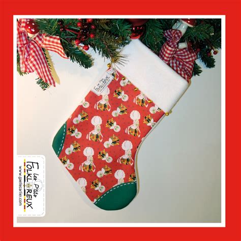 Chaussette de Noël Gilibulle Rouge Les P tits Folkloreux