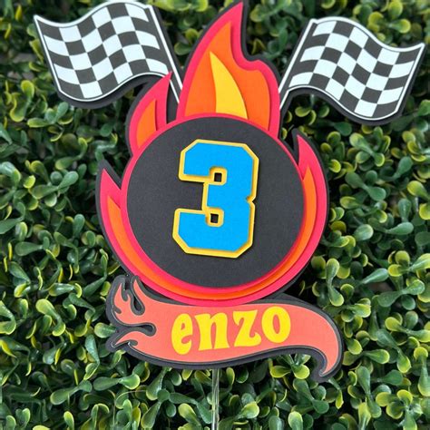 Hot Wheels Cake Topper Etsy