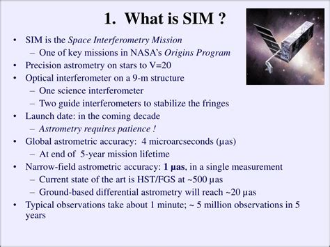 Ppt Science With The Space Interferometry Mission Powerpoint